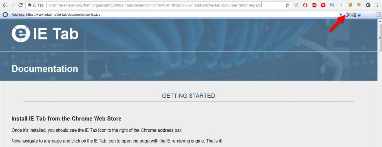 cấu hình ietab để nộp tờ khai trên trình duyệt Google Chrome