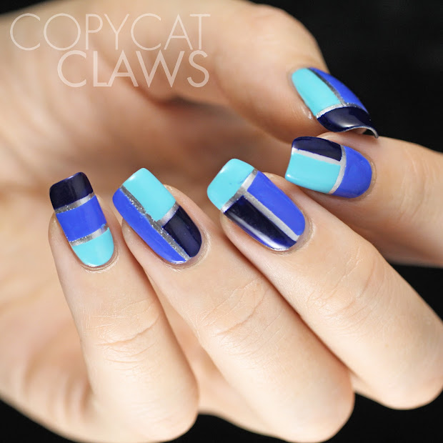 copycat claws blue color block