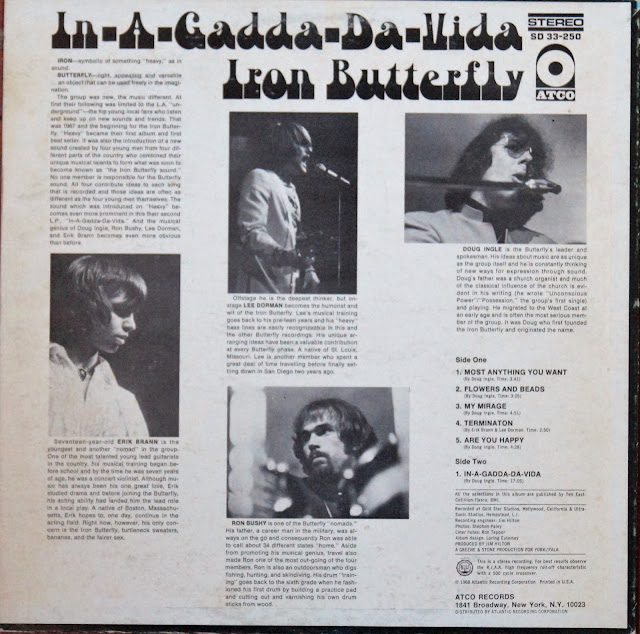 Duke s Wax Platter Patter I Is For Iron Butterfly