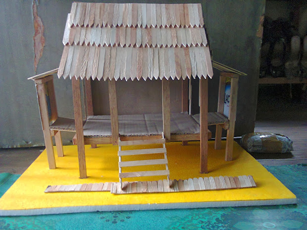 Cara Membuat Rumah Adat Betawi Dari Stik Es Krim Yang