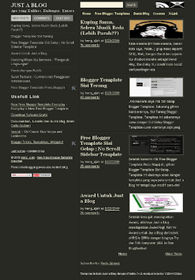 free blogger template