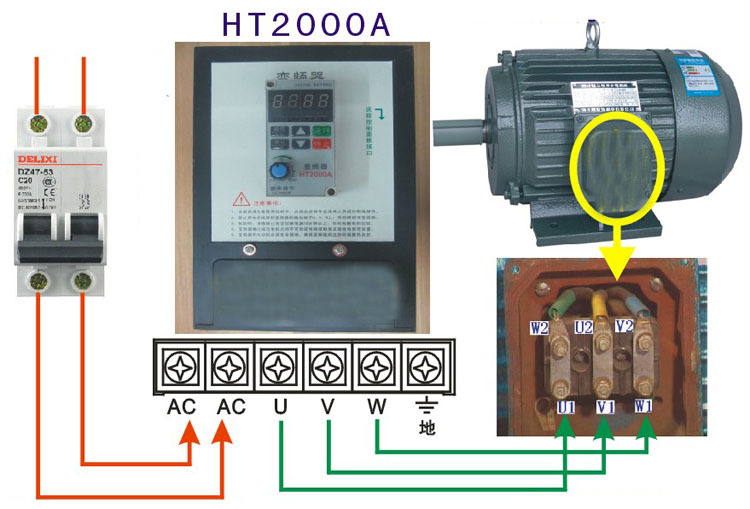 Variable Low Frequency Drive Inverter Converter 3ph Output