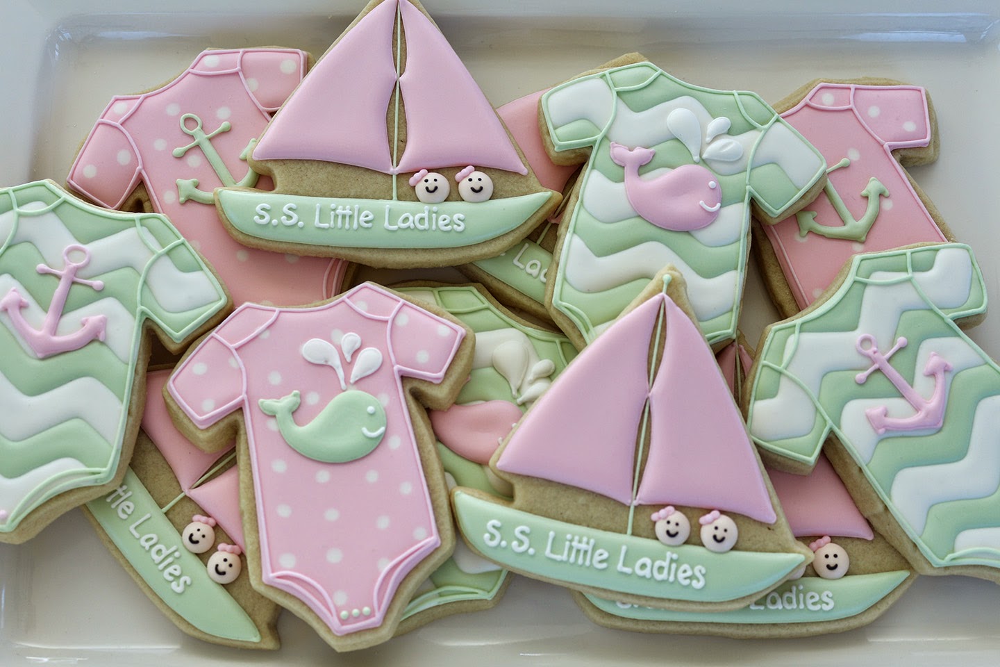 Jaclyn's Cookies baby girl shower cookies