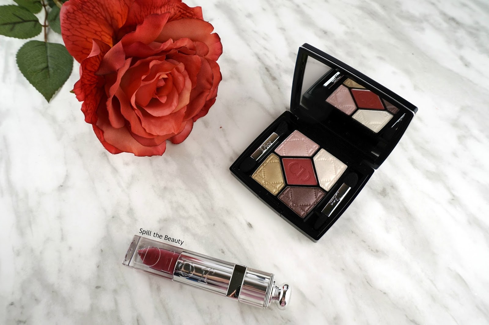 Dior 5 Couleurs Eyeshadow Palette in ‘Trafalgar’, and Dior Addict Fluid Stick in ‘Trompe L’Oeil’ – Review, Swatches, and Look