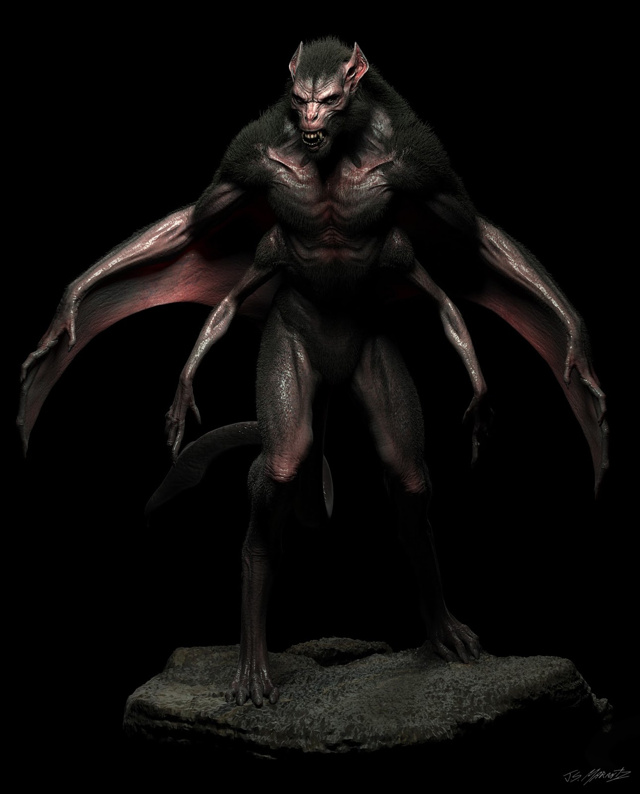 Concept Art Bat Creature