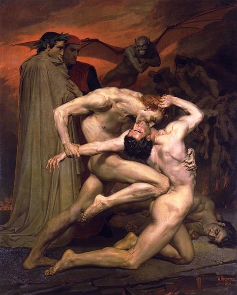 Dante y Virgilio en el infierno Cuadro de William-Adolphe Bouguereau