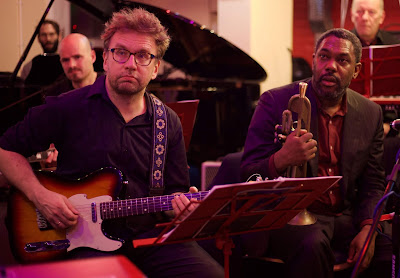 Matthew Bourne (left), Jaak Sooaar (front, left), Byron Wallen (front right) and Martin Butler (right) at Club Inégales