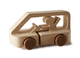 Juguete de madera automovil - wood car 