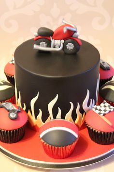 Decoração Para Bolo De Feliz Aniversário Masculino, Decoração De Bolos Com  Sobremesa Em Motocicleta, Carro De Corrida, Topo Para Cupcake Para Festa De  Casamento, Meninos - Materiais P/ Decoração De Bolo - AliExpress