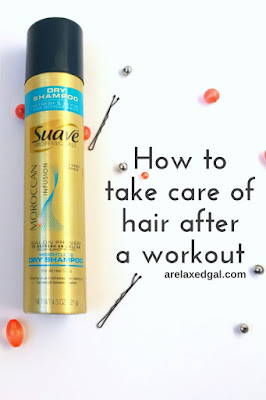 See what four things I do to keep my hair and scalp clean and healthy after a workout. | arelaxedgal.com