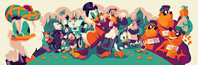 DuckTales Flintheart Glomgold Edition Screen Print by Tom Whalen x Cyclops Print Works x Gallery Nucleus x Disney