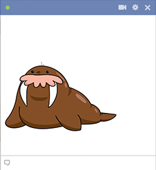 Walrus Facebook sticker