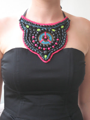 Collar babero étnico DIY / Collier plastron DIY / Ethnic statement necklace DIY