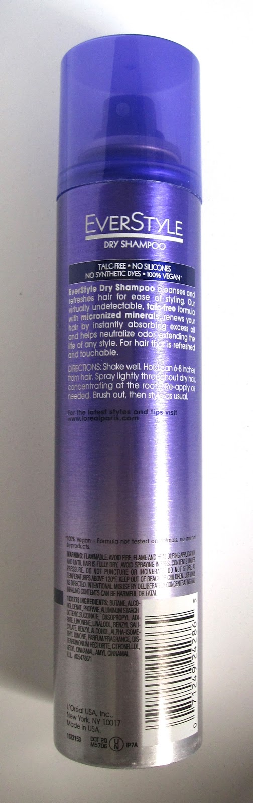 NicoleVeronica L'ORÉAL Energizing Dry Shampoo