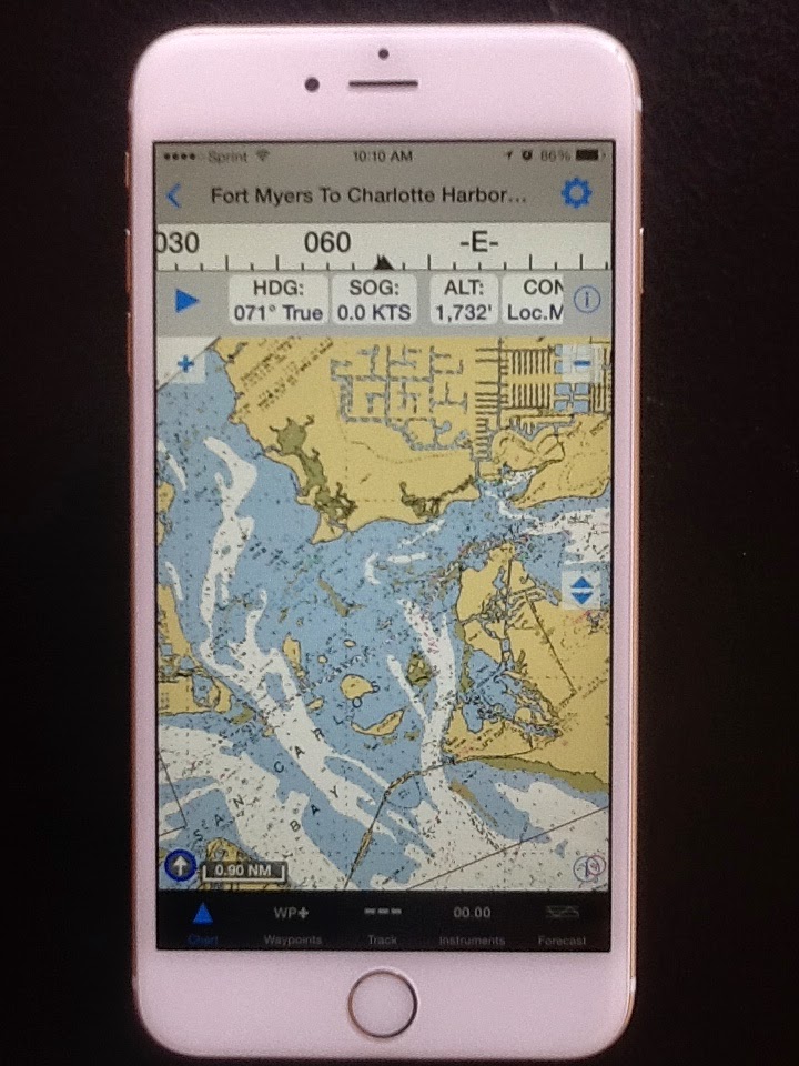 iMarine Apps iPhone 6 Plus Awesome Marine App Display