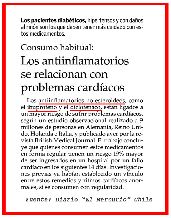 Jóvenes Del Tercer Milenio Ibuprofeno y diclofenaco AINES de uso