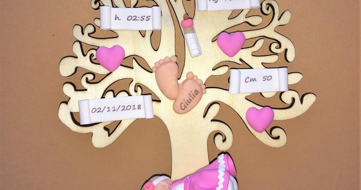 Albero Che Simboleggia La Nascita Fimo Bijoux e Fantasia: Albero della vita nascita decorato con elementi
