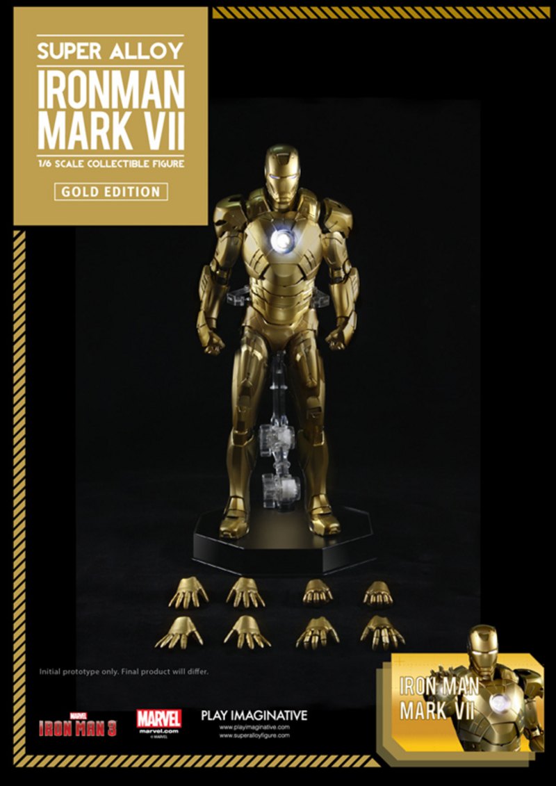 onesixthscalepictures Super Alloy IRON MAN VII Gold Edition