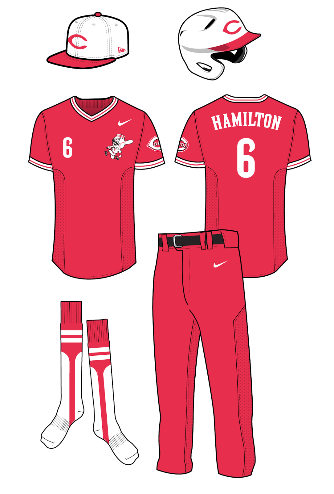 Sports Logo Spot MLB Color Rush Reds