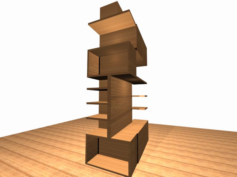 Diseño para un mueble en la columna