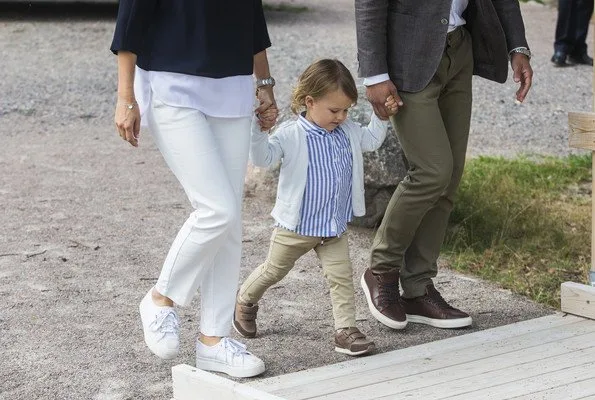 Prince Carl Philip, Princess Sofia and Prince Alexander, the Duke of Södermanland County visited the Nynas Nature Reserve