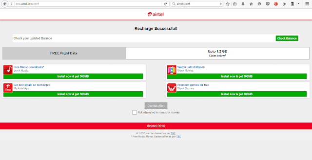 Solution for Airtel rcconf redirect problem