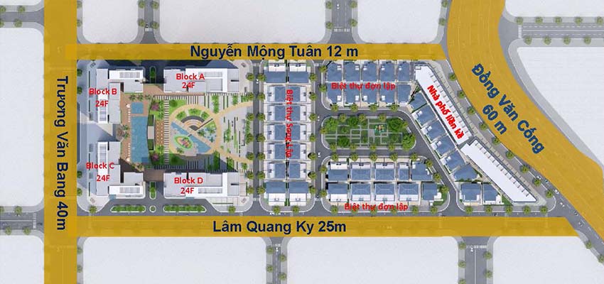 Quy hoạch Victoria Village Đồng Văn Cống Quận 2