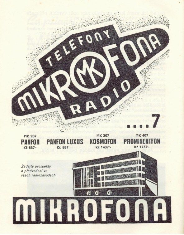 Doctor Ojiplático. Aparatos de Radio. 42 ejemplos de publicidad vintage. Mikrofona