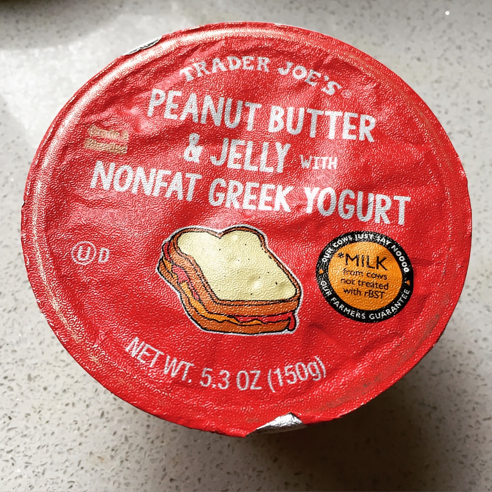 Trader Joe's Peanut Butter & Jelly with Nonfat Greek Yogurt
