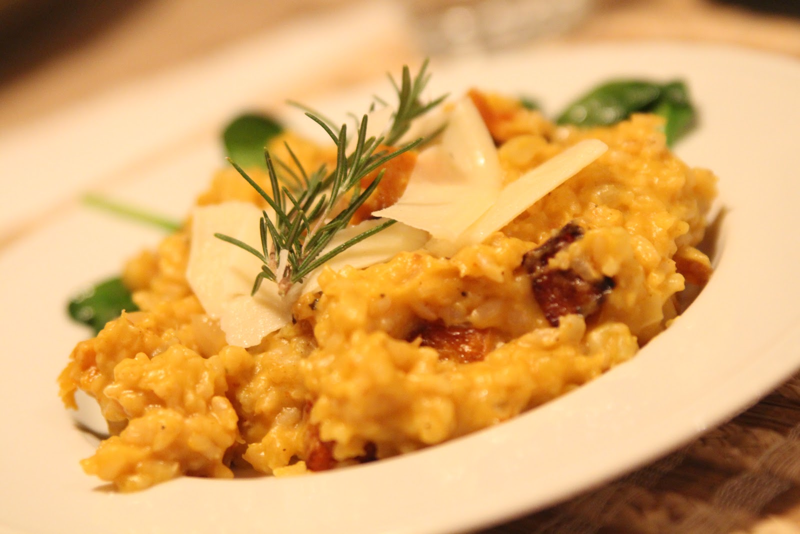 sandpaper and silly putty: pumpkin rosemary risotto