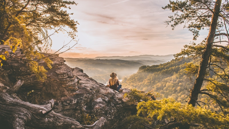 Lucky Girl in the Perfect Landscape
