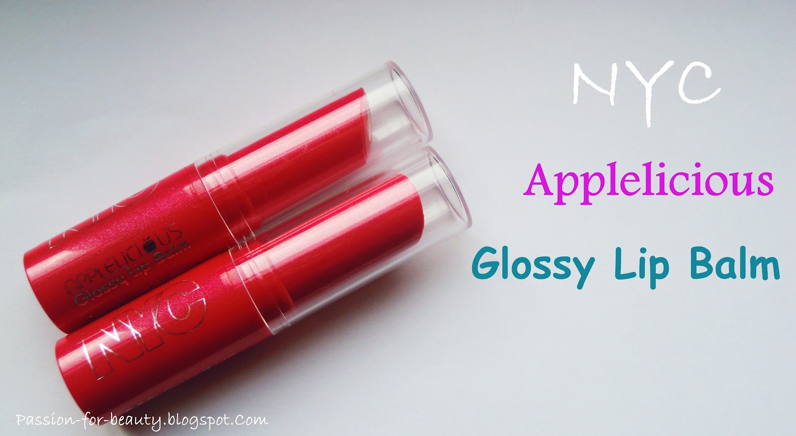 Because beauty is a passion: NYC Applelicious Glossy Lip Balm