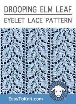 Easy Eyelet Lace Knitting Pattern
