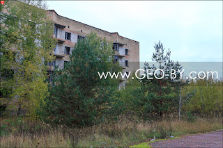 Чернобыльская зона отчуждения (ЧЗО). Заброшенное здание