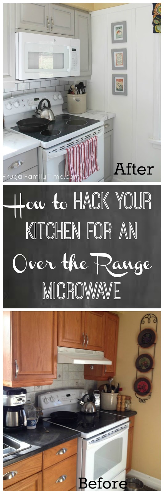 How to Cut a Cabinet for Over the Range Microwave