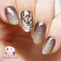 deer nail nails designs christmas oh piggieluv hunting them fawn deerly doe