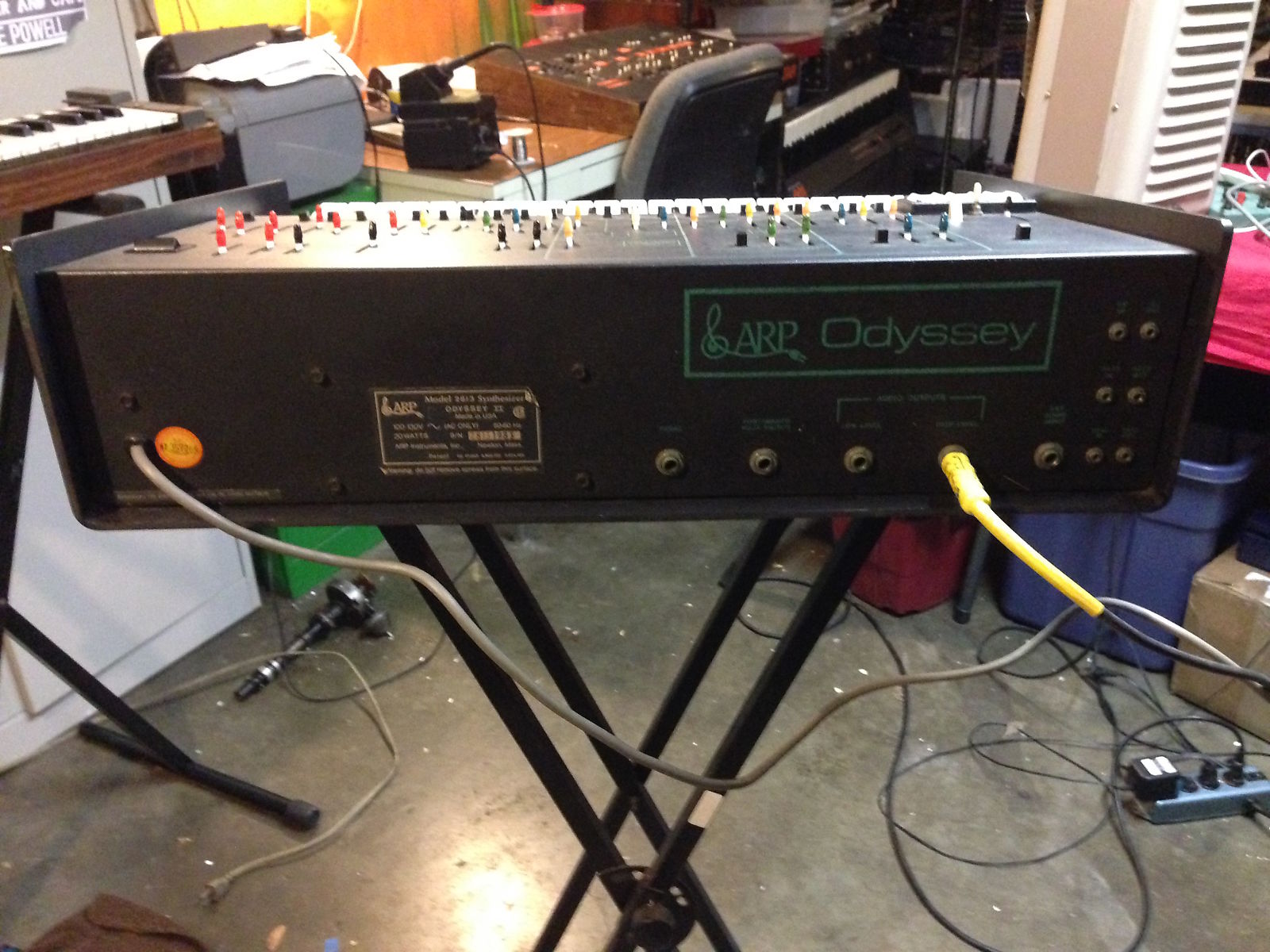 MATRIXSYNTH: Modified ARP Odyssey MKII 2813 Black & Gold Analog Synthesizer