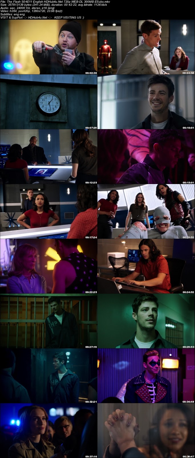 The Flash S04E11 English 720p WEB-DL ESubs 300MB Download