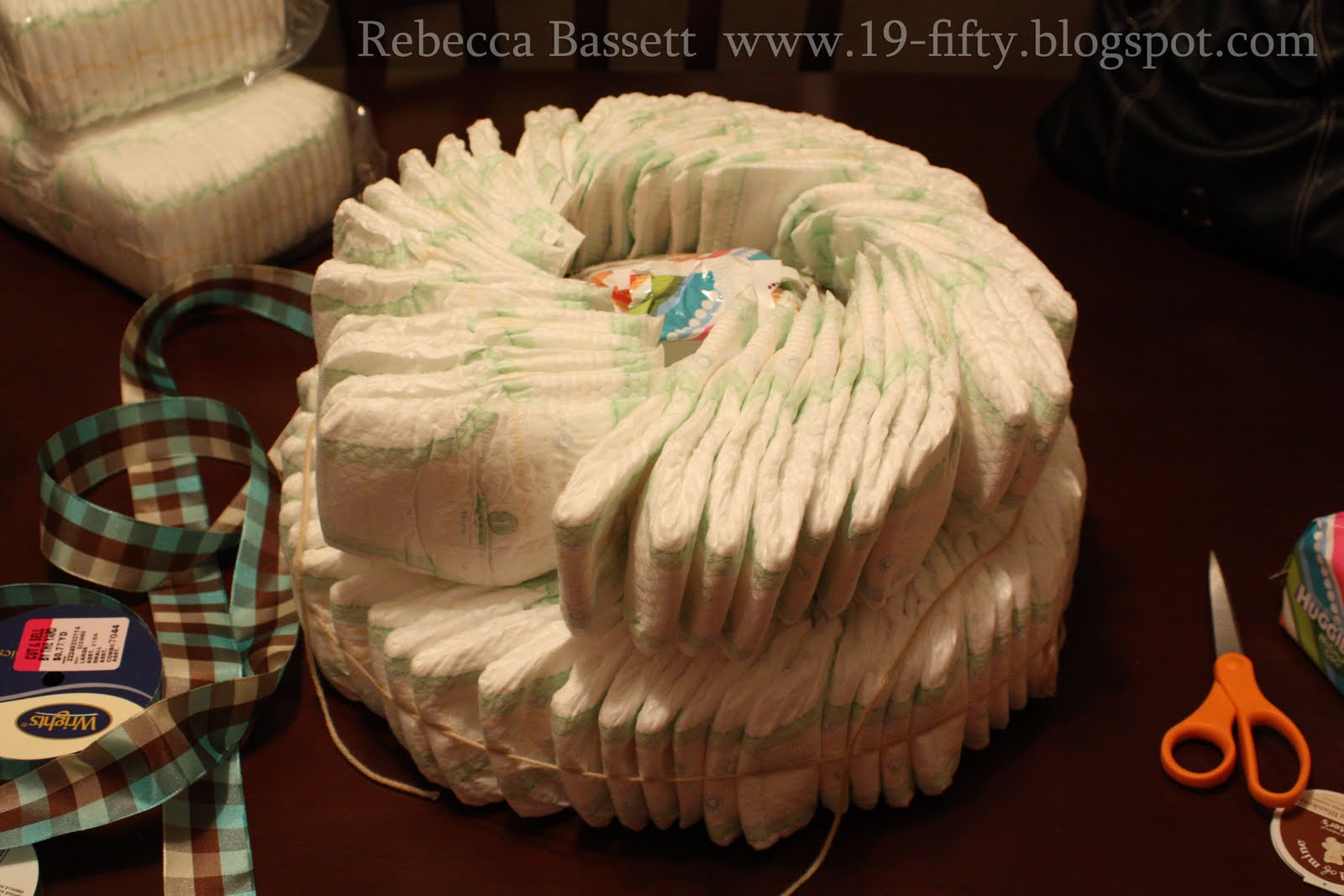 19-fifty: How To Make A Diaper Cake