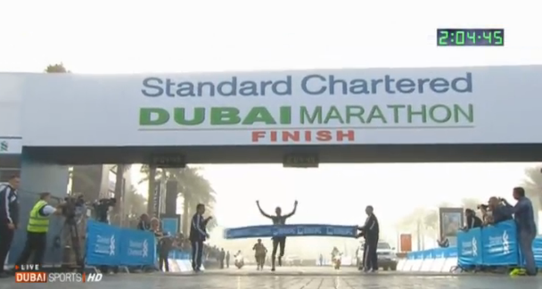 Ethiopia’s Lelisa Desisa Wins 2013 Standard Chartered Dubai Marathon in 2:04:45 As A Record Five Me