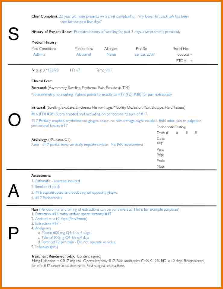 Free download Simple soap note templates - Download Free Office Templates