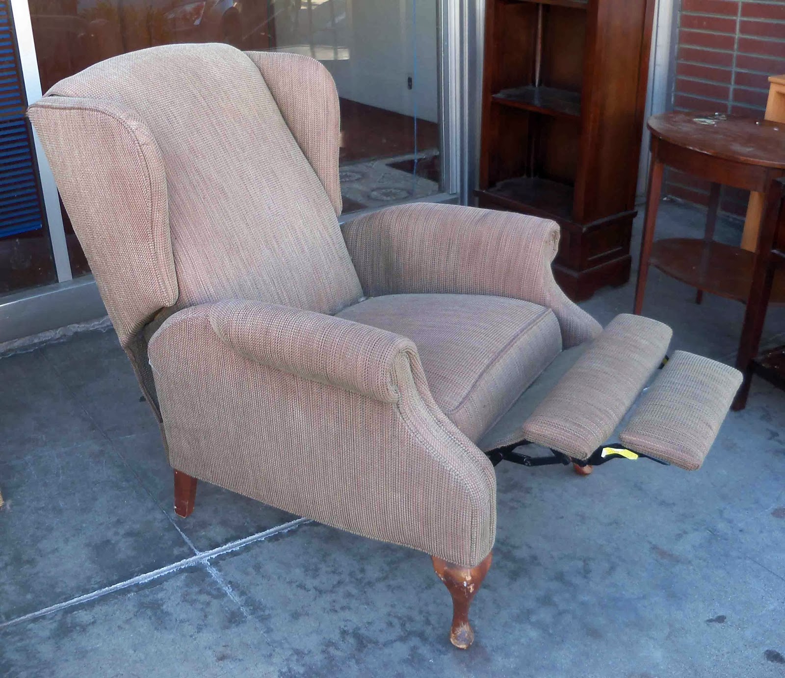 UHURU FURNITURE & COLLECTIBLES SOLD Reclining Wing Back Chair 75