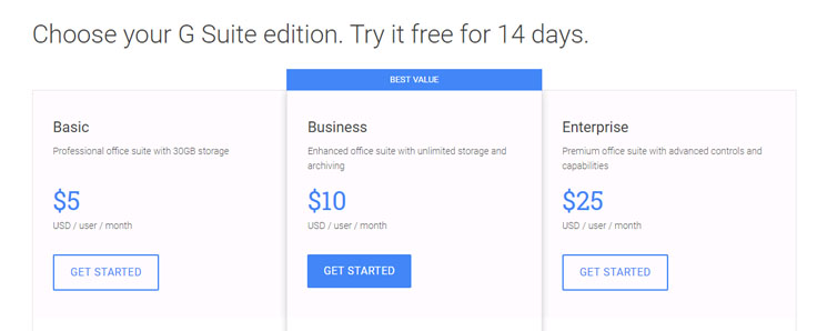 Harga G-suite Harga G-suite