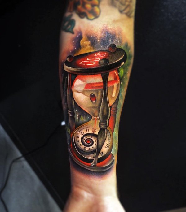 Tatuagem ampulheta Tatuagem ampulheta