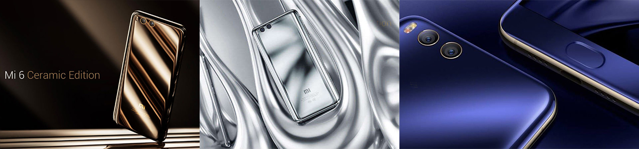 Xiaomi Mi 6 colors ceramic silver blue thetechsite banner