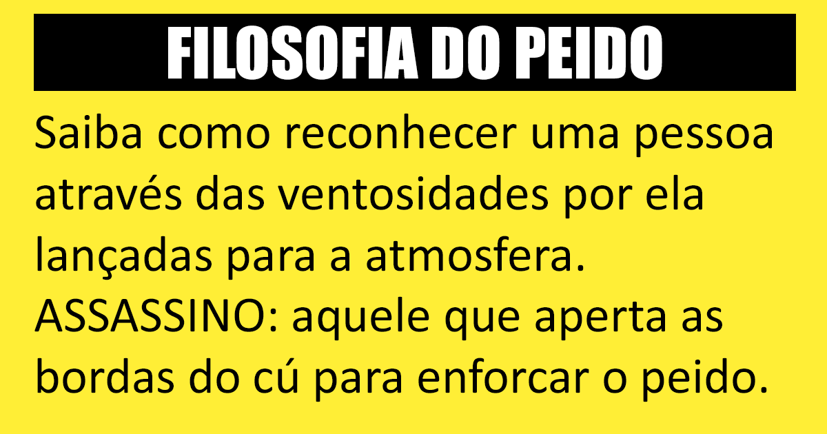 A filosofia do Peido A filosofia do Peido