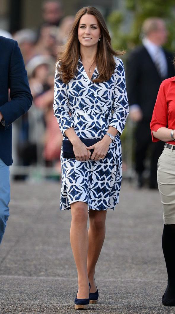 The OAK: How To Dress Like Kate Middleton, Part One: The Blue Dress ...