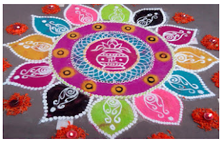 happy Holi 2018 Rangoli