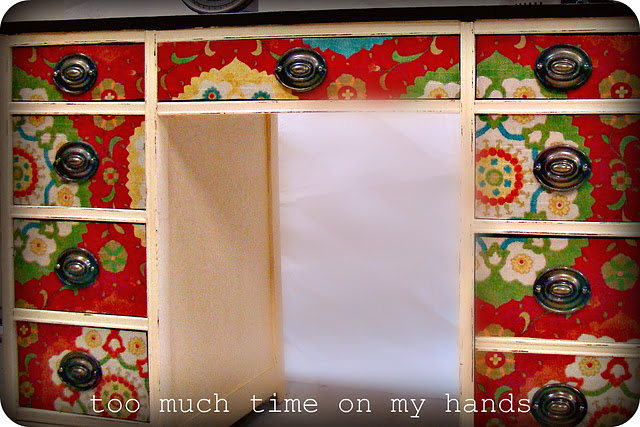 decoro sin decoro: Pintar un mueble con telas