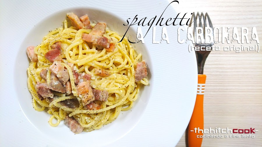 Spaghetti a la carbonara (receta original)